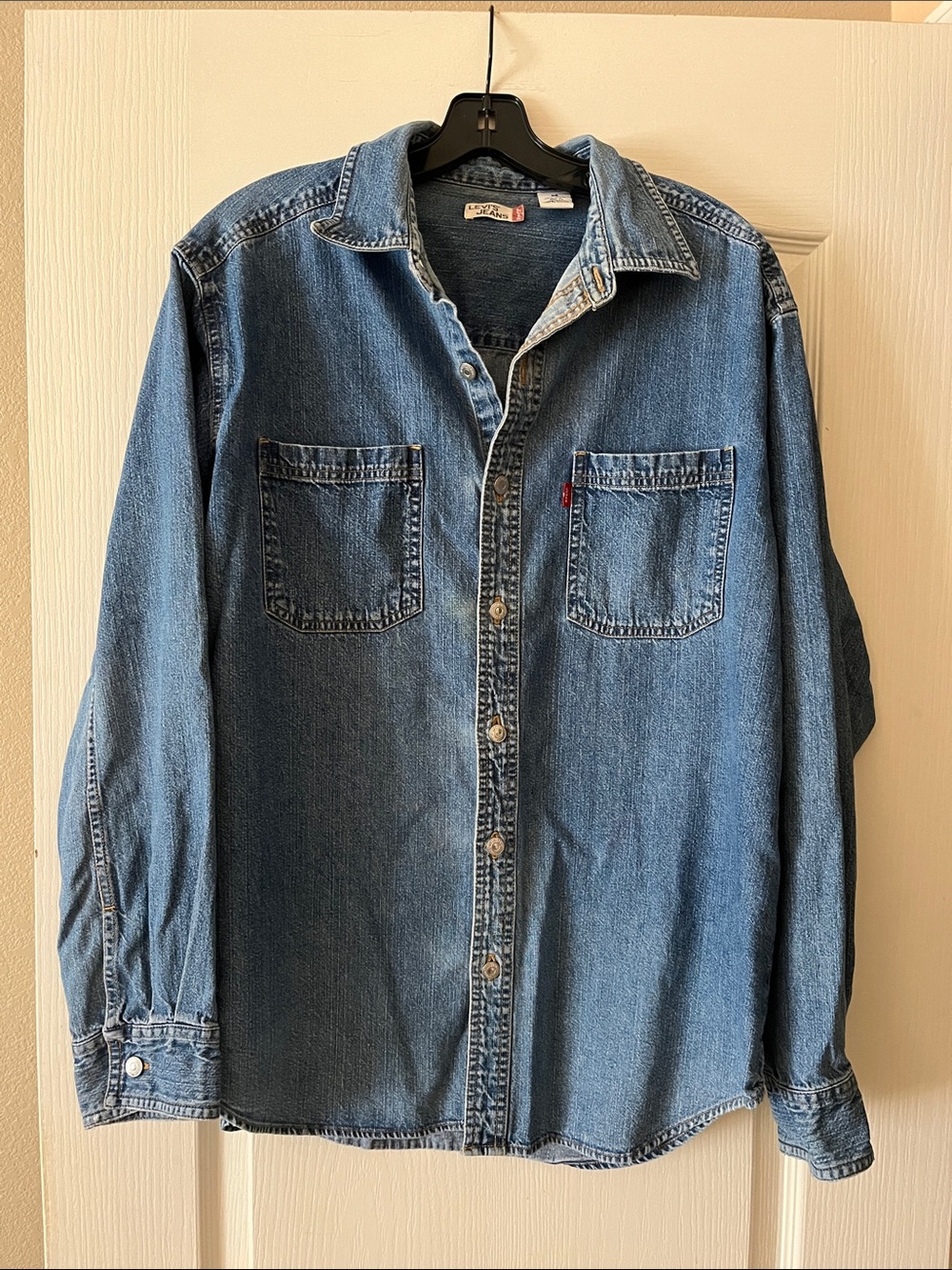 Levi's Medium Blue Denim Button-Up Shirt